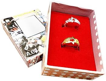 Neon Genesis Evangelion Spear of Longinus Couple Rings Cosplay Accessory