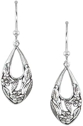 Bali Sky Sterling Silver Flower Basket Drop Earrings D090