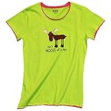 Lazy One Women's Don't Moose with Me Fitted Pajama Tee