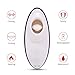 Adorime Clitoral Stimulator with Tongue Vibrator, Powerful Multi Speed Clit Vibrator with Heatable Silicone Tongue for Clitoris and Nipples Stimulation, Sturdy Oval Case, Removable Silicone Rim