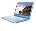 HP Chromebook 14-inch Laptop, Intel Celeron N2840, 4GB RAM, 16GB eMMC, Chrome (14-ak030nr, Blue/White)