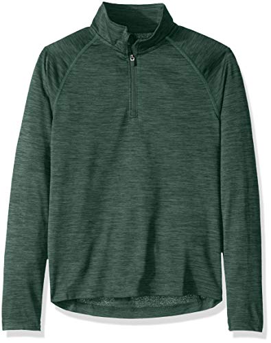 Charles River Apparel Kids' Big Space Dye Performance Quarter Zip Pullover