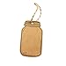 G2PLUS Kraft Paper Gift Tags, Blank Bottle Tag, 100PCS Vintage Mason Jar Tags Canning Labels, Brown Hangtags with Natural Jute Twine for DIY and Craft, Canning Jars and Party Favors