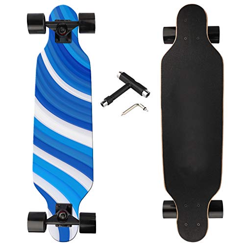 Longboard Skateboard Complete Cruiser, 31 inch Small Pro Longboards with TTool for Cruising