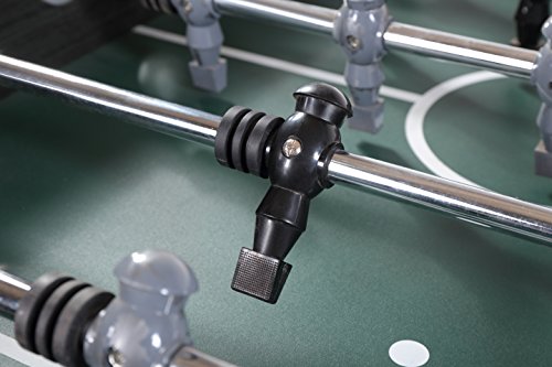 Sport Squad Greyson Foosball Table Soccer Game - 56" Regulation Size Foosball Table for Adults and Kids - Competition Family Soccer Game w/ Wood Grain Finish, Abacus Scorers & 2 Cup Holders