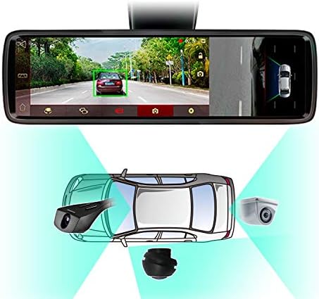 デジタルスマートルームミラー デジタルルームミラー デジタルインナーミラー Adas 衝突防止 警報補助システム 障害物検知 市販 デジタルミラー ドライブレコーダー 前後同時録画機能 純正ミラー交換 暗視機能 Smdr A001 Wdr