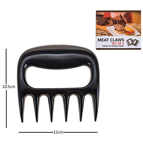 GEMAG Meat Claws, BBQ Meat Forks - Claw Handler Set for Pulling Brisket from Grill Smoker - Pulled Pork Shredder Claws - BPA Free Barbecue Paws