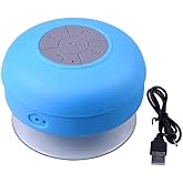 IPX4 Waterproof Bluetooth Shower Speaker, Portable Wireless Speaker with Suction Cup, Blue