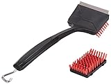 Unicook Grill Brush, Outdoor Safe Nylon BBQ Brush Scraper, Heavy Duty XL Grill Cleaner, Best Alternative To Wire Bristles Brush, Include 1pc Grill Brush & 1pc Head Refill, Do Not Use On Hot/Warm Grill