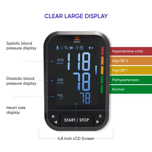 Dario Blood Pressure Monitor Gen2 Automatic Digital BP Machine with