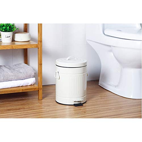PedalStyle Retro Covered Trash Can, Home Bathroom Living Room Kitchen