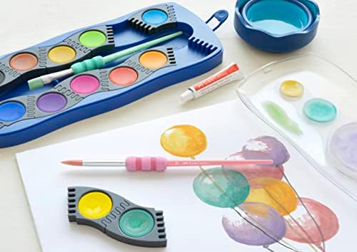 - Set de pinceles con mango blando, 4 piezas