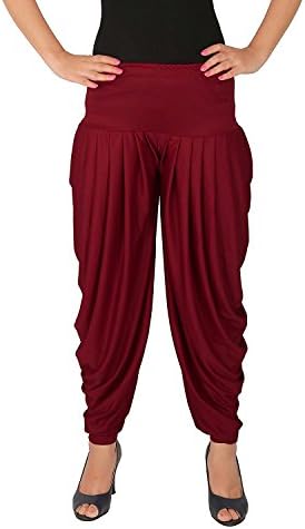 Relaxed Comfortable Viscose Dhoti Pants Yoga Fitness Activewear for Women Dance - Free Size.Many Colors