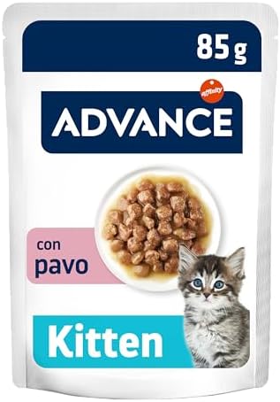 Comida Húmeda para Gatitos con Pavo, Multipack 12 x 85 g, Total 1.02 kg