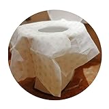 40pk Full Cover Disposable Potty Seat Cover in Individually Packaged Large Size Travel Toilet Seat Cover with Adhesive No Slip (40pk)