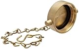 Moon 662-1521 Brass Fire Hose Fitting, Cap, 1-1/2
