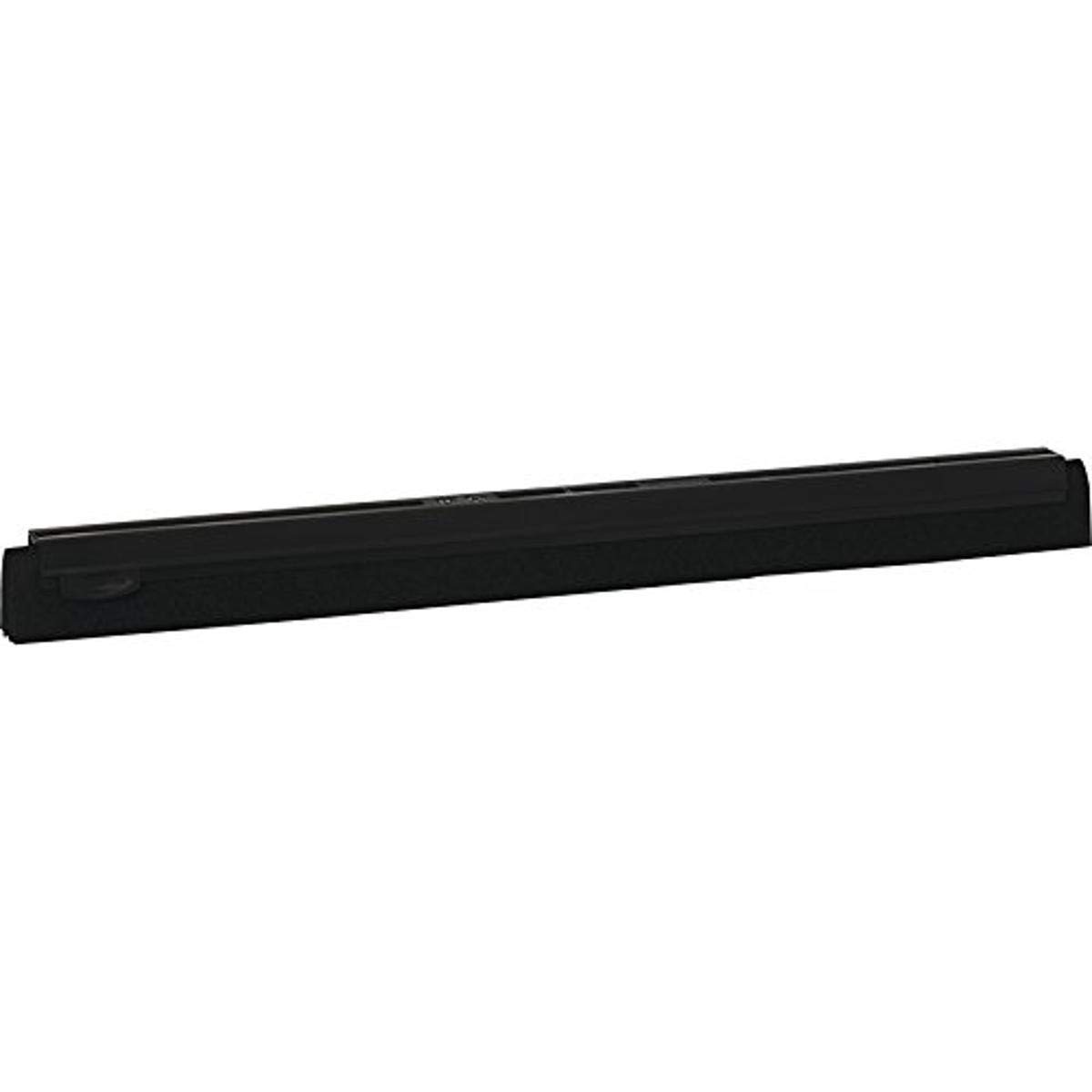 Vikan 77739 Foam Rubber Double Squeegee Blade, 20", Black