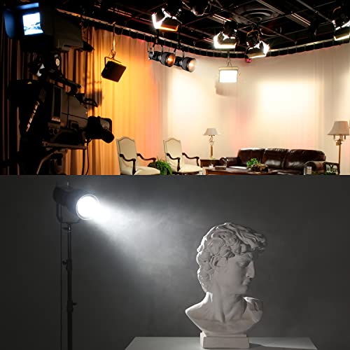 GVM F40 Fresnel Lens with Bowens Mount, COB Video Light Lens, Continuous Output Lighting for Photography Shooting, Lighting Shaping Tool for Video Recording