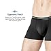 Lapasa Men's Pouch Trunk Micro Modal Low Rise Boxer Brief (Pack of 4 pcs) Light Black S