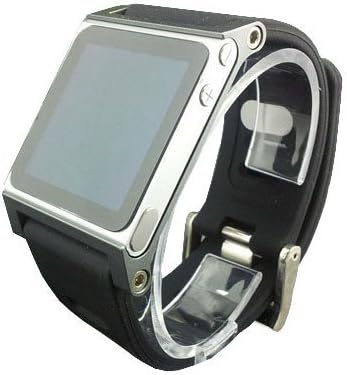 Multi-Touch Aluminum Watch Band Cover Case for Apple iPod Nano 6th Generation 8GB 16GB;Hand Strap for iPod Nano 6G(Gray)