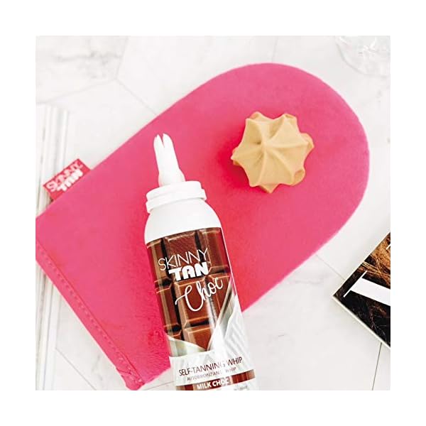 Skinny-Tan-Choc-Whip-Self-Tanning-Mousse-150ml-Chocolate-Milk-Aroma-No-Streaks-Formula-Cruelty-Free-Vegan-Paraben-Free Skinny Tan Choc Whip Self-Tanning Mousse 150ml | Milk Chocolate Aromas | Streak Free Fake Tan Mousse | Cruelty-Free…