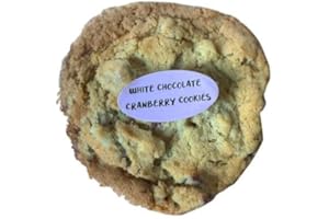 RUTH'S BROWNIES Ruth’s White Chocolate Cookies with Dried Cranberries 2 Dozen – Gourmet Baked Treats | Delicious Gift with The Finest Ingredients | Guaranteed to Arrive Fresh