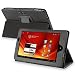 Fosmon Leather Folio Case with Stand for Acer Iconia Tab A100 (Black)