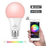 Magic Hue Bluetooth Mesh Smart Light Bulb, White and Color Ambiance 110-220v A19 E26 40w Equivalent App Control Light Bulb
