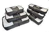Mundus 6 Piece Premium Packing Cubes Set - Durable Organizers for Travel - Cruise Ship Bags- Luggage Bags - Variety of sizes