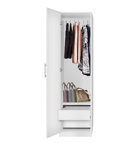 Amazon Com Alta Narrow Wardrobe Closet Left Door 2 Interior