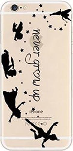 iPhone 6 / 6s Compatible , Colorful Flexible Ultra Slim Translucent Apple iPhone Case Cover - Never Grow Up