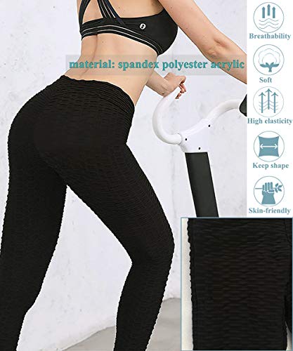 image for ZITAIMEI Women's Butt Lift Workout Leggings High Waist Yoga Pants Text