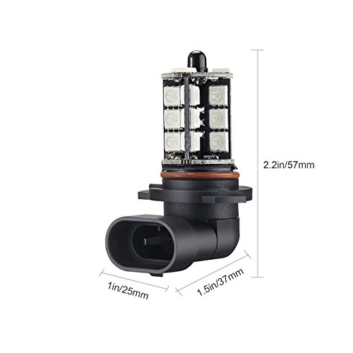 YIJINSHENG 2PCS 27SMD 12V multi-color RGB 5050 HB4 9006 LED Replacement fog lights reversing lights with Headlight Bulb remote Control (9006(HB4)) - Thumbnail 4