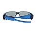 Womens Polarized Fit Over Glasses Sunglasses Rhinestones Rectangle Blue