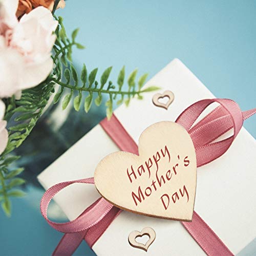 VGOODALL Holzherzen Deko, 500 STK. Holzscheiben Herz Streudeko zum Basteln DIY für Hochzeitsdeko Tisch Weihnachten Geburtstag Taufe Valentinstag Geschenkanhänger