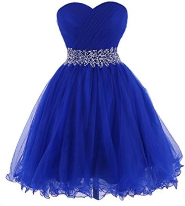 KARMA PROM Women's Sweetheart Tulle Cocktail Dress Homecoming Dress