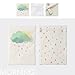 Diaper Pouch Designer's Choice Waterproof Wet and Dry Baby Diaper Bag Organizer Baby Travel Pouch (Morning-Rain)