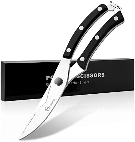 Poultry Scissors, Beckool Kitchen Shears with Heavy Duty Stainless Steel, Sharp Blade for Poultry, Fish, Chicken, Seafood