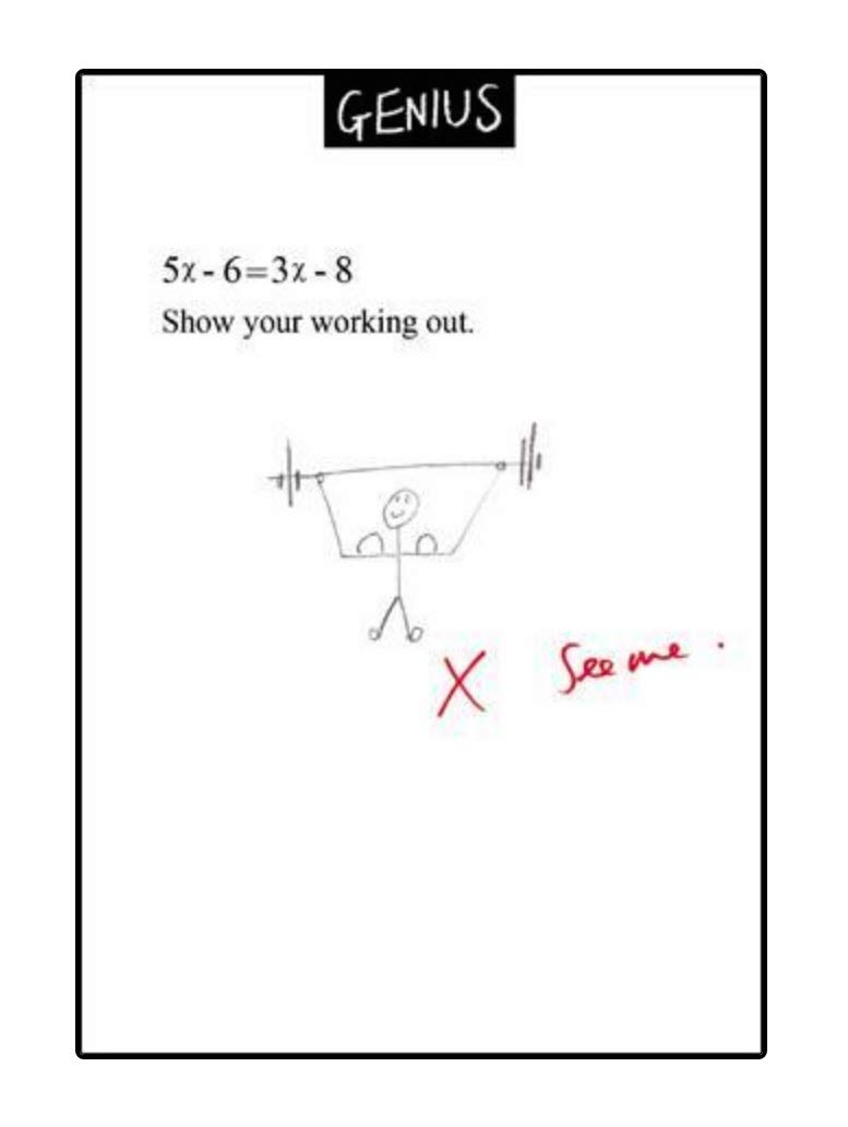 Humorous Blank Card (WDM-418228) - Working Out - Genius Range - Suitable For Birthdays & Other s