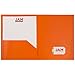 JAM PAPER Plastic 2 Pocket POP Folders - Durable School Folders - Assorted Fashion Colors - 6/Pack