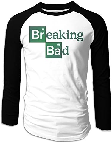 Men's Breaking Bad Logo Cool Long Sleeve Raglan T-Shirts