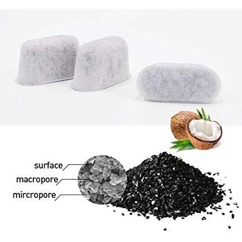 PUREUP Compatible with Cuisinart Coffee Filter Replacement Charcoal Water Filters 12pack