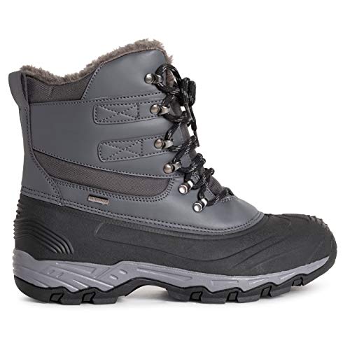 Polar Men Waterproof Deep Outsole Footprint Fully Faux Fur Lined Winter Durable Snow Boots