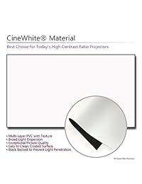 Pantalla de proyección de 135 pulgadas Aeon Elite Screens con relación de aspecto de 16:9 y definición en 4K con marco fijo y pantalla infinita para cine en casa (AR135WH2) pantalla CineWhite gris