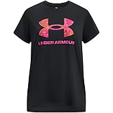 Under Armour Girls Tech Solid Print Big Logo Short Sleeve Crew