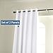 Room Darkening Curtain Panels Pure White Curtains Window Treatment Energy Saving Thermal Insulated Solid Grommet Room Darkening Drapes for Bedroom/Nursery, Pure White, 2 Panels, 52 in x 84 in (W x L)