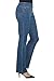 Rekucci Jeans Women's Ease in to Comfort Fit Pull-On Stretch Bootcut Denim Pants (10SHORT,Md. Stone Wash)