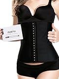 Womens Waist Trainer for Weight Loss Corset Cincher Workout Training Belt Black