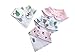 Organic Drool Bibs, Baby Bandana Drool Bibs, Unisex Baby Gifts for Boys and Girls, 4-Pack by Little Kims (Enchanted Forest)
