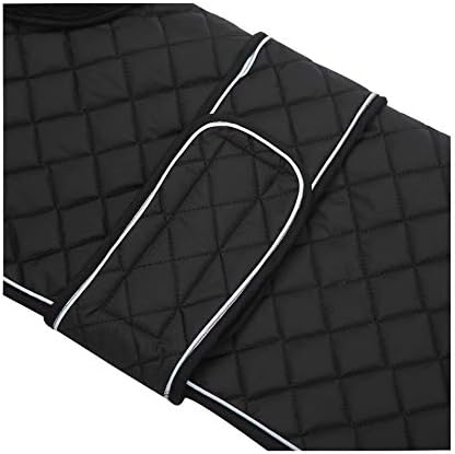 Morezi Dachshund Winter Coat with Padded Fleece Lining - Outdoor Dog Apparel with Adjustable Bands - Black - M - Image 5